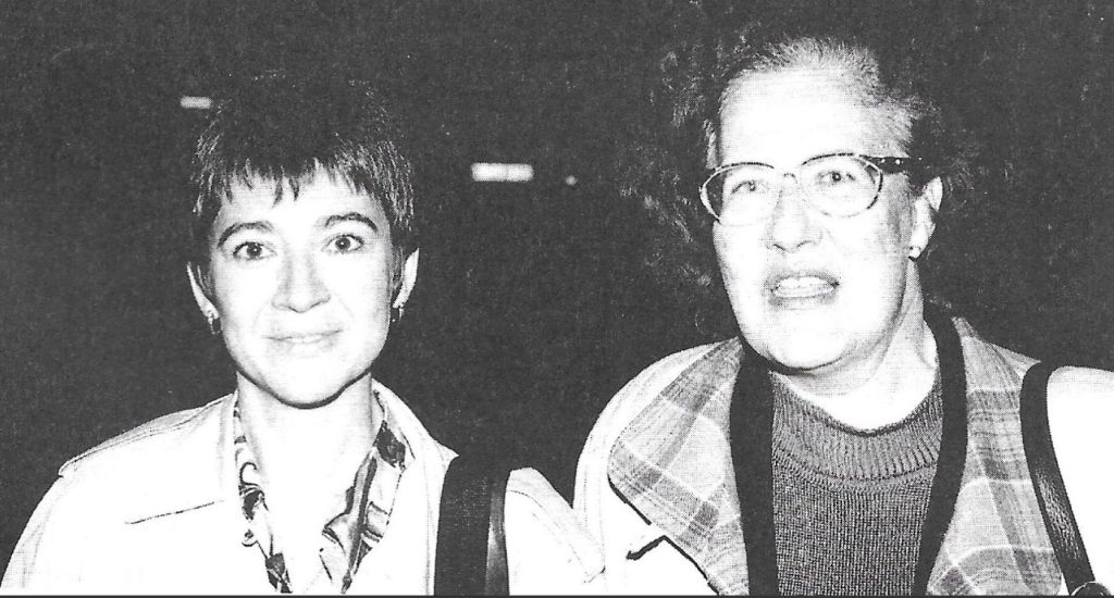 Belén Altuna Estéibar y Concha Lois Cabello, de la Biblioteca Nacional de España.