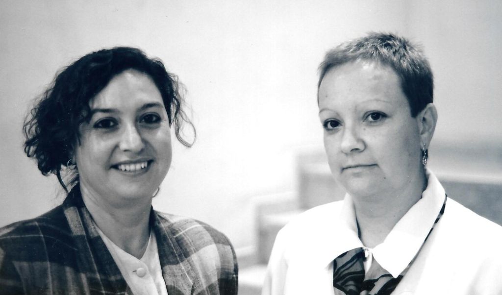 Alícia Conesa Santamaria, directora del Departament de Documentació de Televisió de Catalunya, y Maria-Eulàlia Fuentes Pujol, profesora de Documentación en la Universitat Autònoma de Barcelona