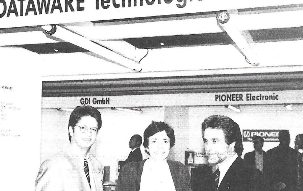 Hans-Peter Fülle, Dataware; Alice C. Keefer Riva, DOC6, y Ferdinand Rudolf, EPO.