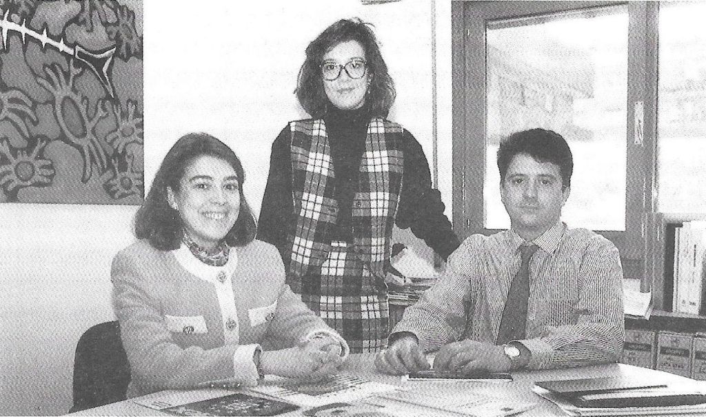 Eliana Benjumeda Azorín, María Benjumeda Azorín y Luis Mira Caracena, parte del equipo de Infoline e Infopartners