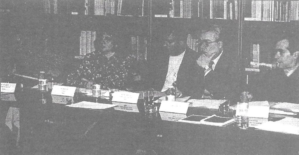 Lola Vargas-Zúñiga Ceballos-Zúñiga, jefa de la Unidad de Documentación del CAT (segunda por la izquierda) durante una de las sesiones del encuentro.