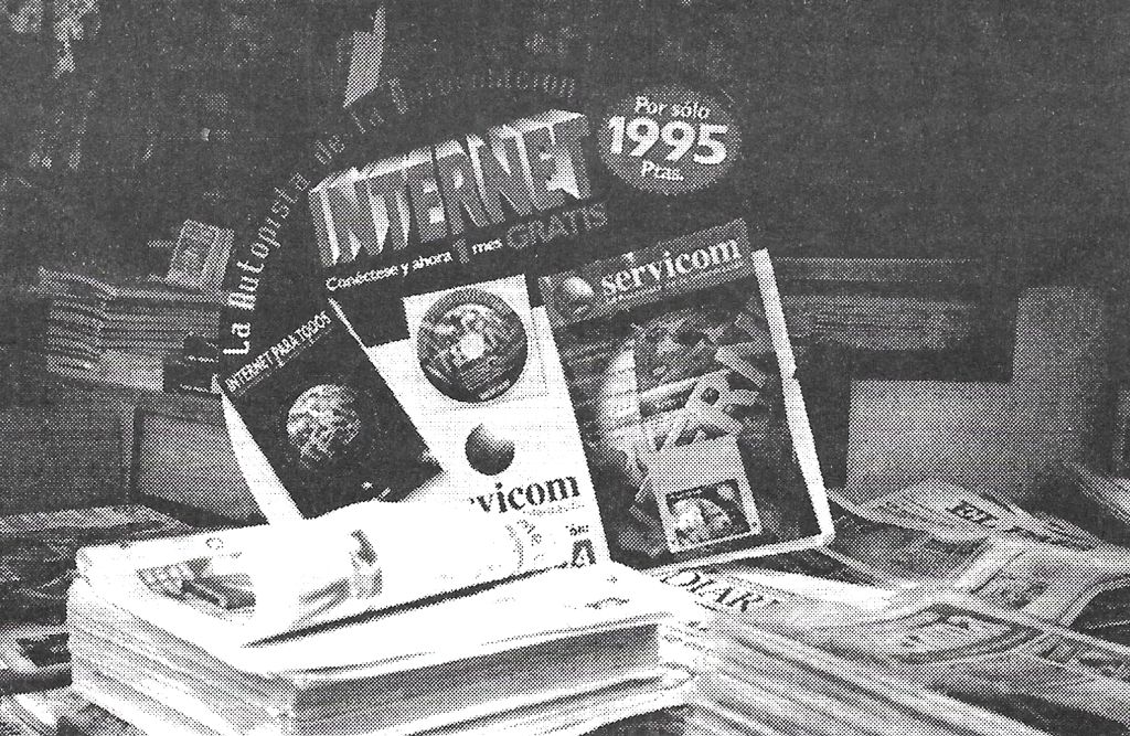 Kiosko de prensa en la Gran Via de Barcelona