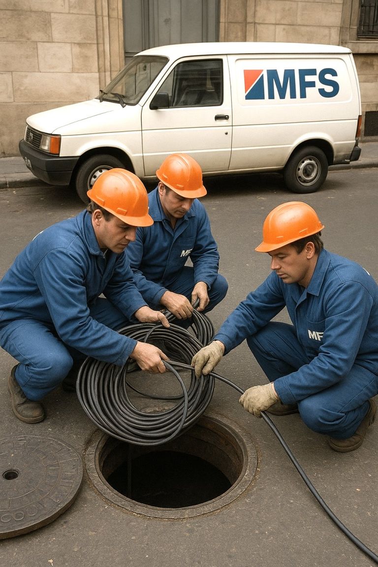 Foto nota Cablear a través de las cloacas