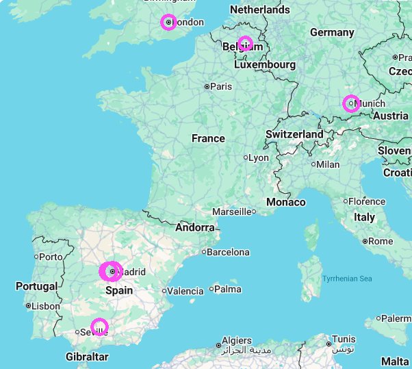 Mapa parte de Europa