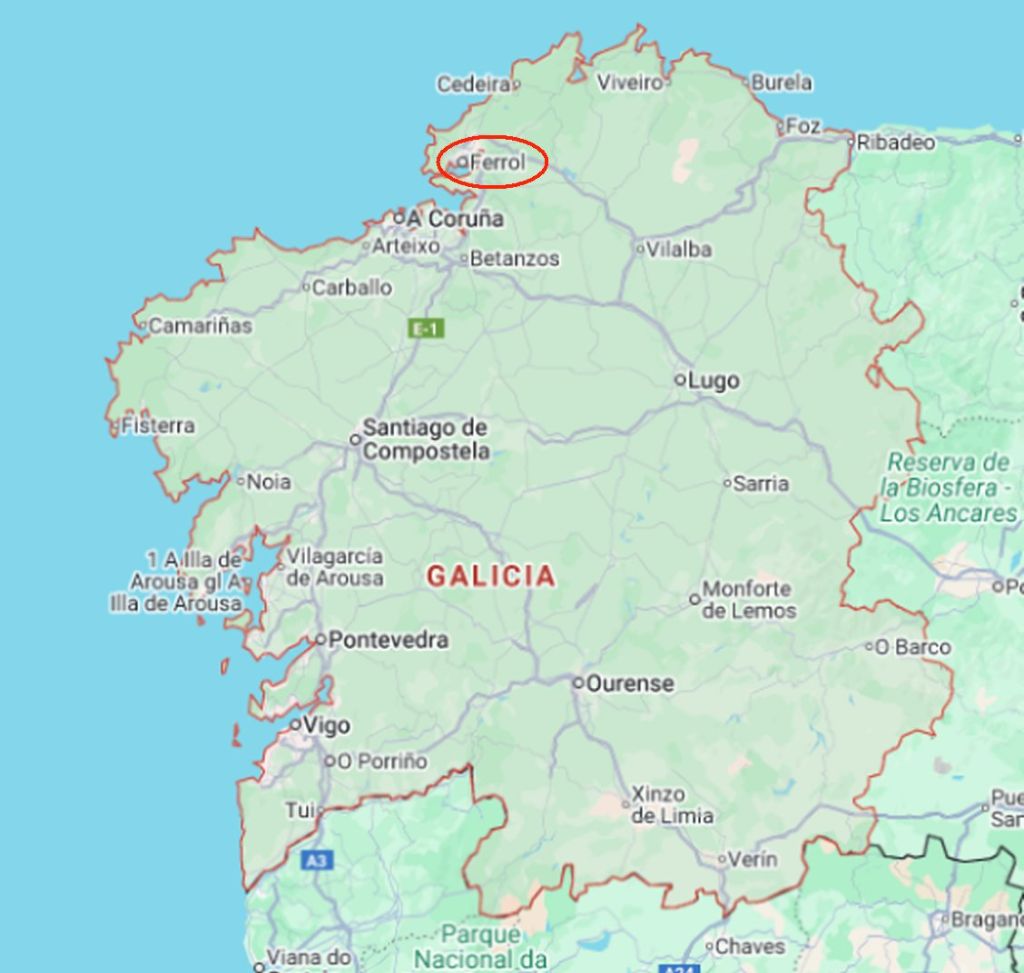 Mapa de Galicia
