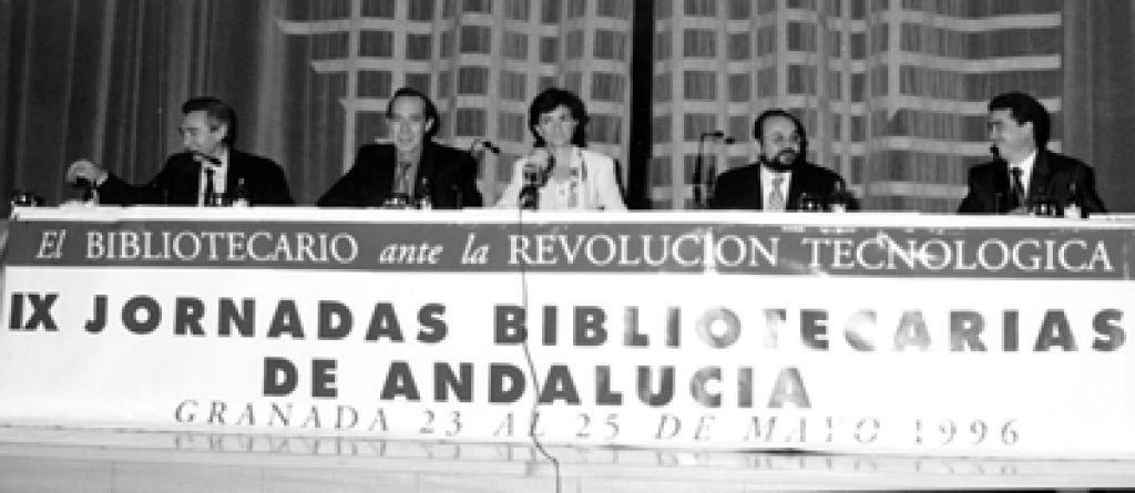 Sesión inaugural de las IX Jornadas Bibliotecarias de Andalucía