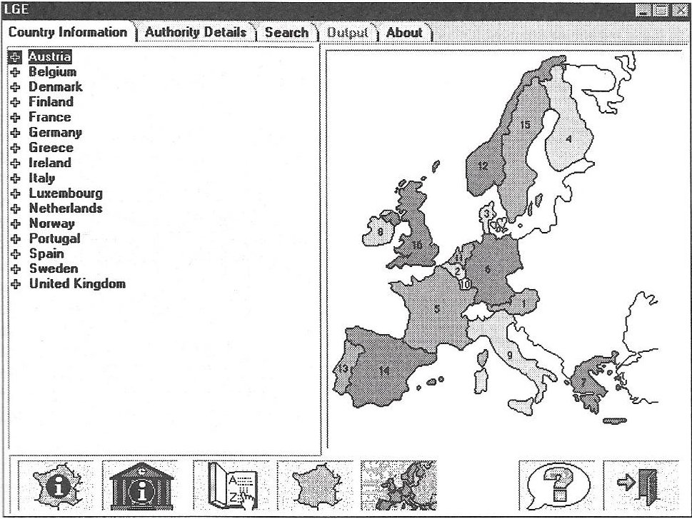 Foto nota European municipal directory en disco