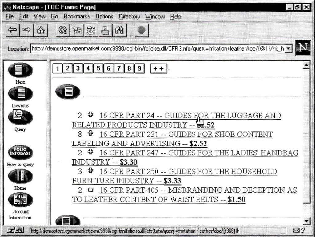 Infobase de Folio