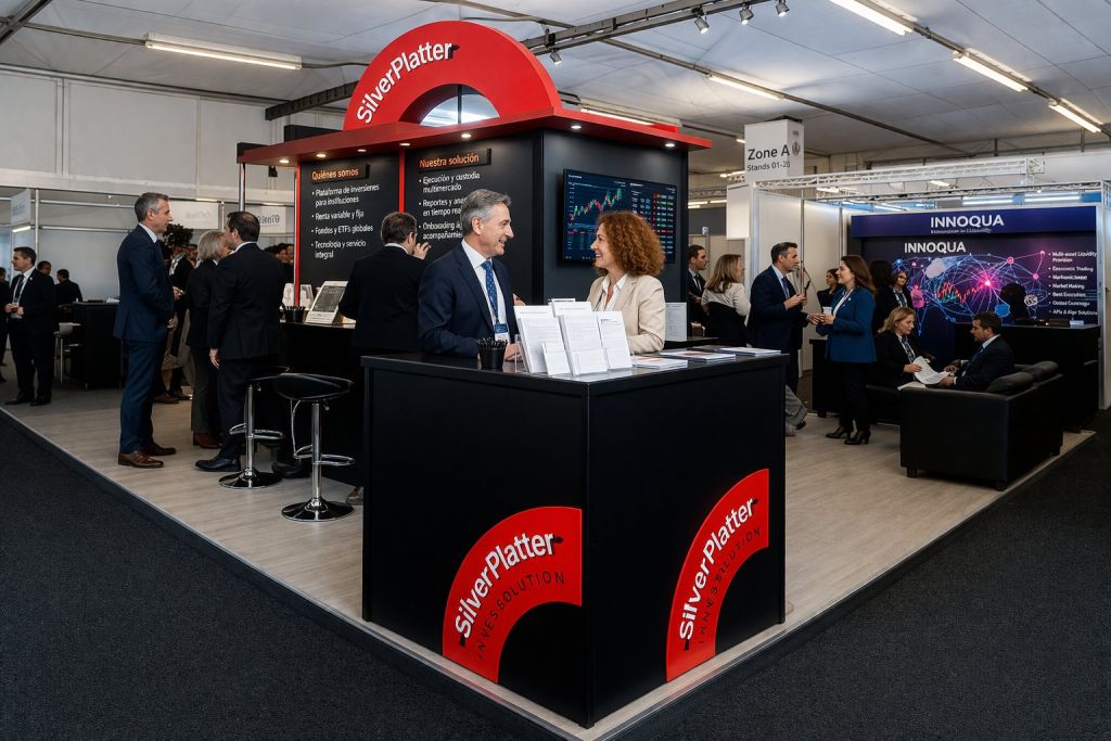 Stand de SilverPlatter en el International Online Information Meeting