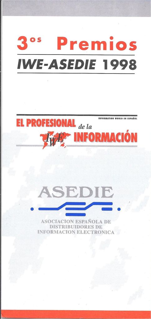 3os Premios IWE-ASEDIE 1998
