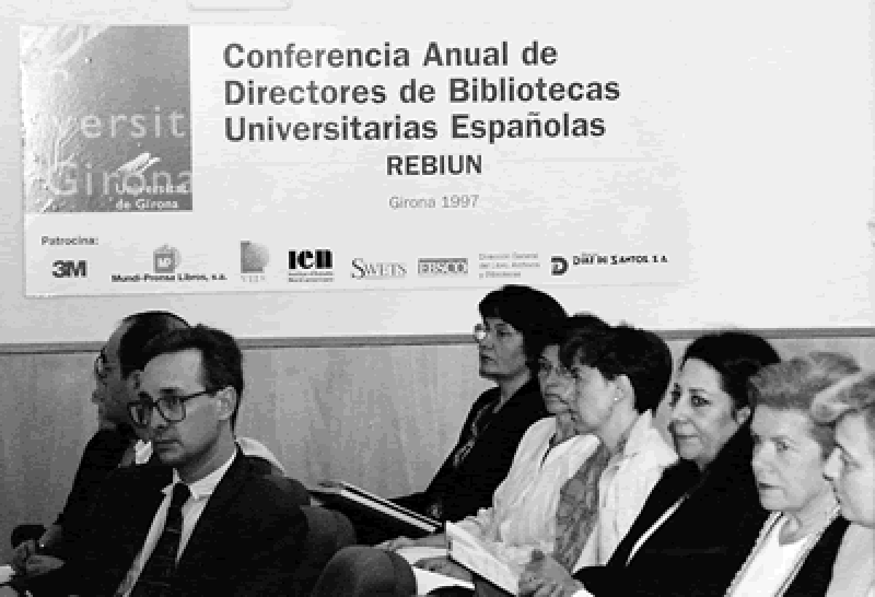 Algunos asistentes a la conferencia anual Rebiun en Girona